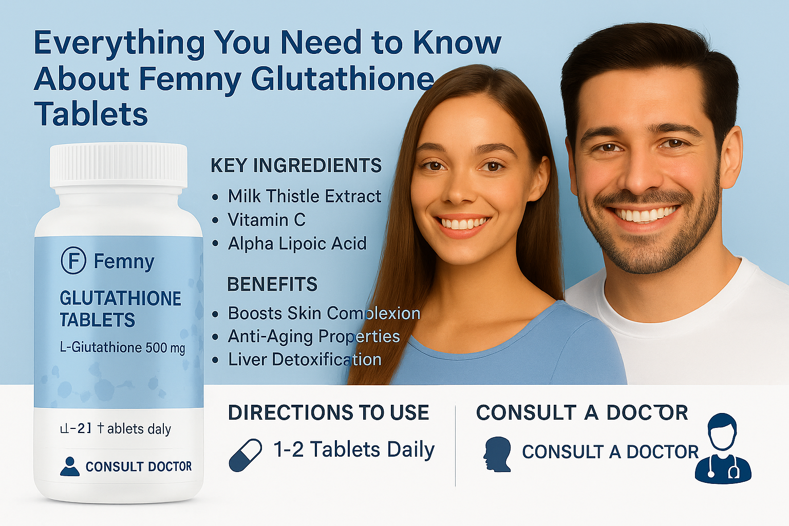 femny glutothione tablets